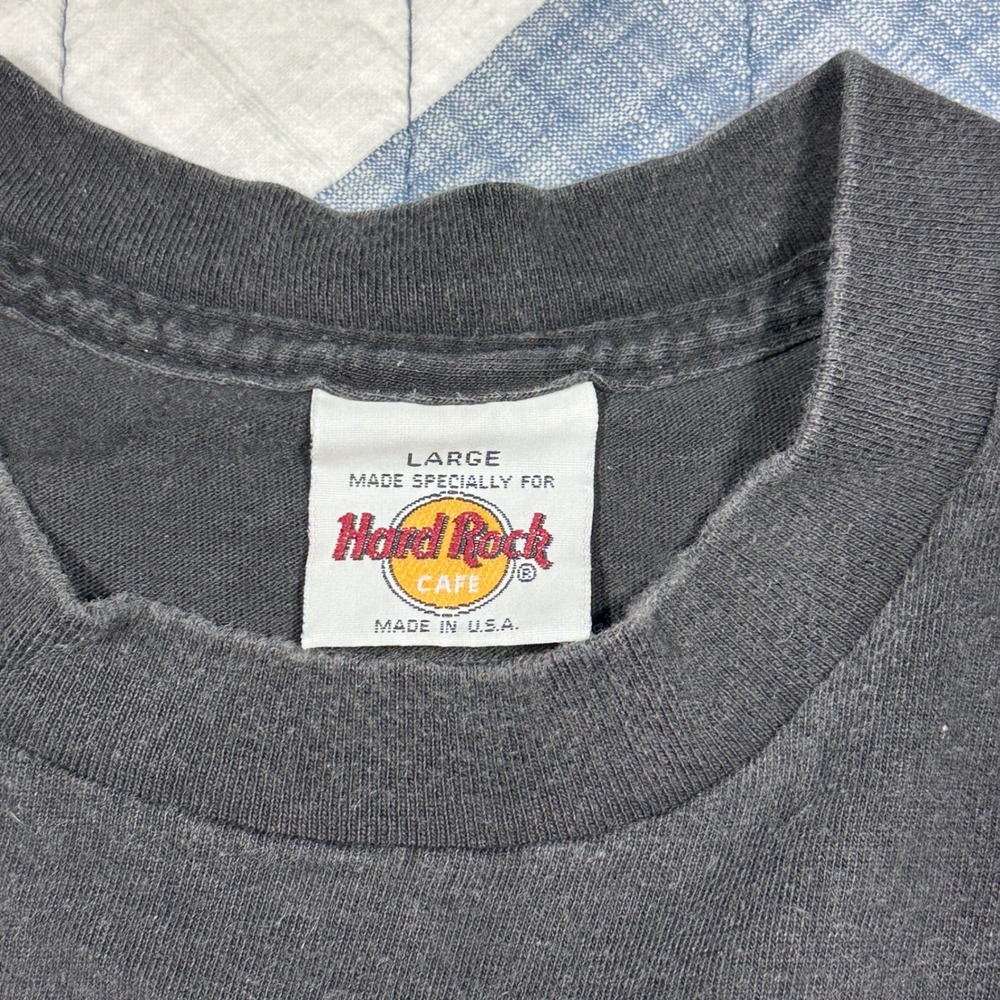 Vintage Hard Rock Cafe San Antonio T-Shirt Mens Large Black Made in USA Graphic - Picture 3 of 4